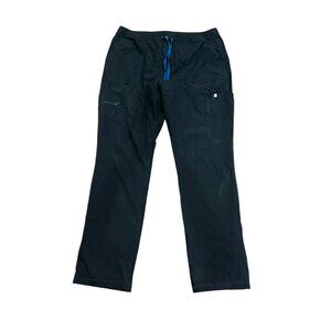 FIGS Cairo Cargo Pants 2XL Tall Black Medical Healthcare‎ Nurse Hospital